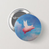 豚飛んでいるボタン 缶バッジ (正面&裏面)