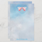 豚飛んでいる信じられないほどの愛情文房具 便箋 (正面/裏面)