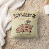 豚飛んでいる切り クッション (ブランケット)