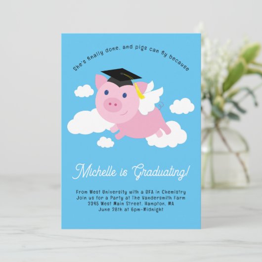 豚飛んでいる卒業党 招待状 (スタンド正面)