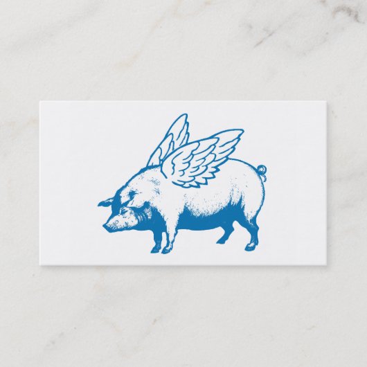 豚飛んでいる名刺 名刺 (正面)