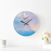 豚飛んでいる時計 ラージ壁時計 (ホーム)