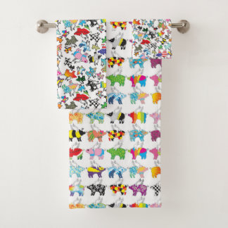 豚飛んでいる浴用タオル バスタオルセット