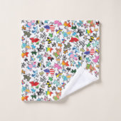 豚飛んでいる浴用タオル バスタオルセット (ウォッシュタオル)