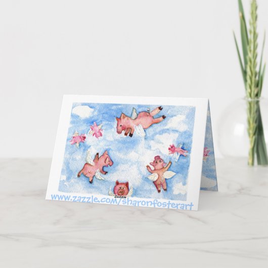 豚飛んでいる群 カード (裏面)