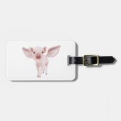 豚飛んでいる荷札 ラゲッジタグ (正面横)