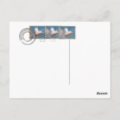 豚飛んでいる葉書 ポストカード (裏面)