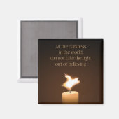 豚飛んでいる蝋燭火炎磁石 マグネット (正面/裏面)