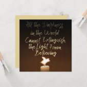 豚飛んでいる蝋燭 カード (正面/裏面インサイチュ)