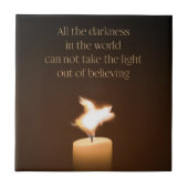 豚飛んでいる蝋燭 タイル (正面)