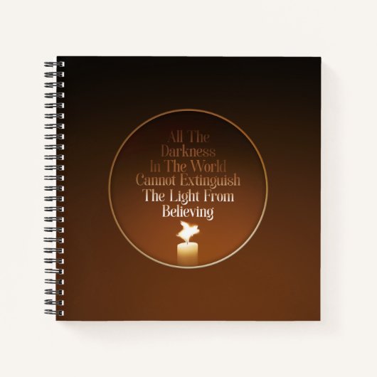 豚飛んでいる蝋燭 ノートブック (正面)