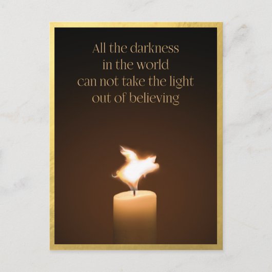 豚飛んでいる蝋燭 ポストカード (正面)