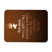 豚飛んでいる蝋燭 マグネット (横)