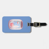 豚飛んでいる過去飛行機窓 ラゲッジタグ (正面横)