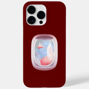 豚飛んでいる過去飛行機窓 Case-Mate iPhone 14 PRO MAXケース