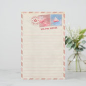 豚飛んでいる郵便文房具 便箋 (スタンド正面)