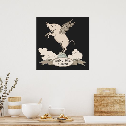 豚飛んでいる隊 ポスター (キッチン)