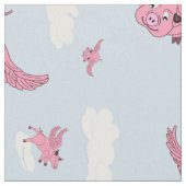 豚飛んでいる類 ファブリック (クローズアップ)