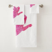 豚飛んでいる、浴室の装飾、豚 バスタオルセット (インサイチュ)