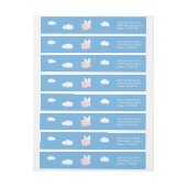 豚飛んでいる – 翼のある子豚 ラップアラウンド宛名ラベル (シート)