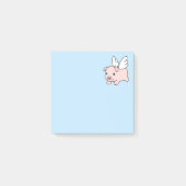 豚飛んでいる – 青の翼を持つ子豚 ポストイット (正面)