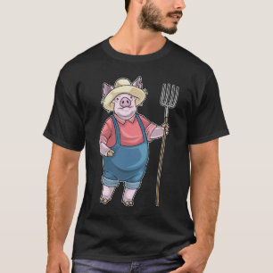 豚飼い ピッチフォーク Tシャツ