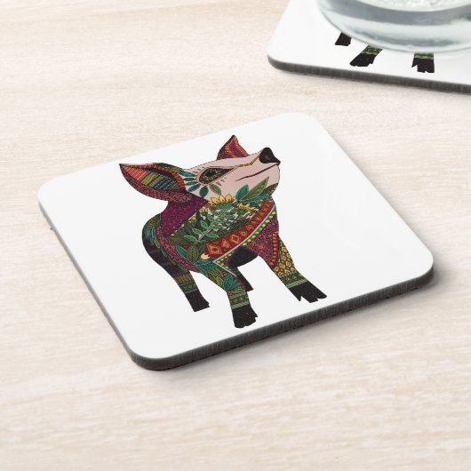 豚1 コースター (左側)