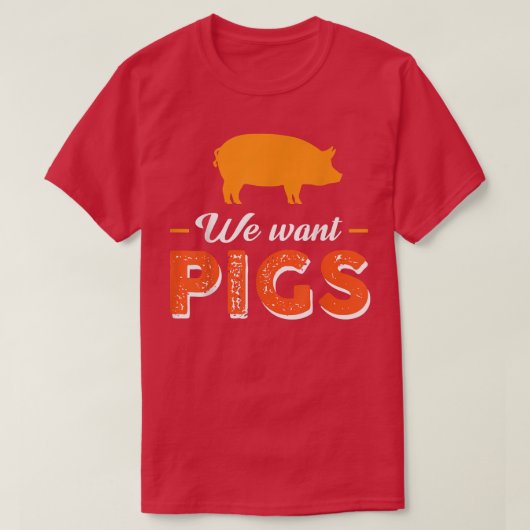 豚5556が欲しい Tシャツ (デザイン正面)
