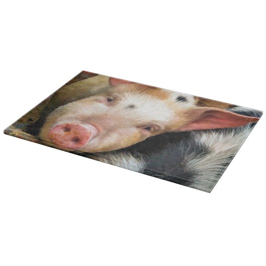 豚 カッティングボード (角)