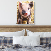 豚 キャンバスプリント (インサイチュ (寝室))