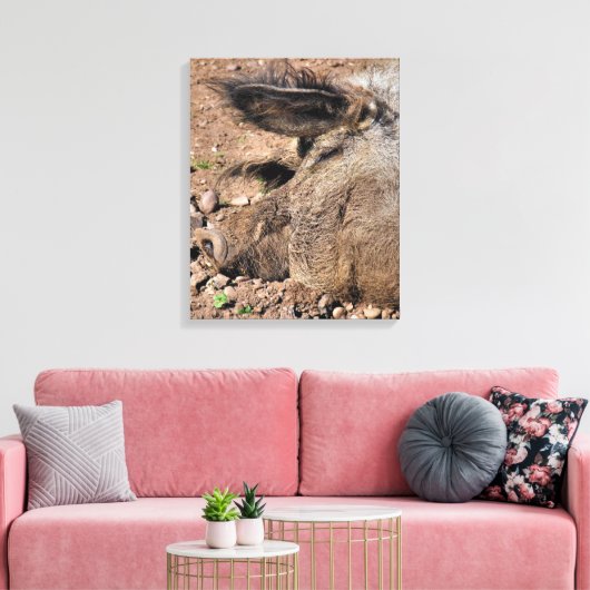 豚 キャンバスプリント (インサイチュ (リビング))