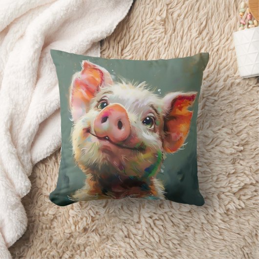 豚 クッション (ブランケット)