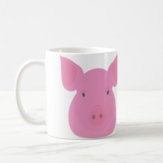 豚 コーヒーマグカップ (左)