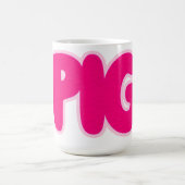 豚 コーヒーマグカップ (中央)