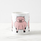 豚 コーヒーマグカップ (中央)