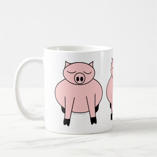 豚 コーヒーマグカップ (左)