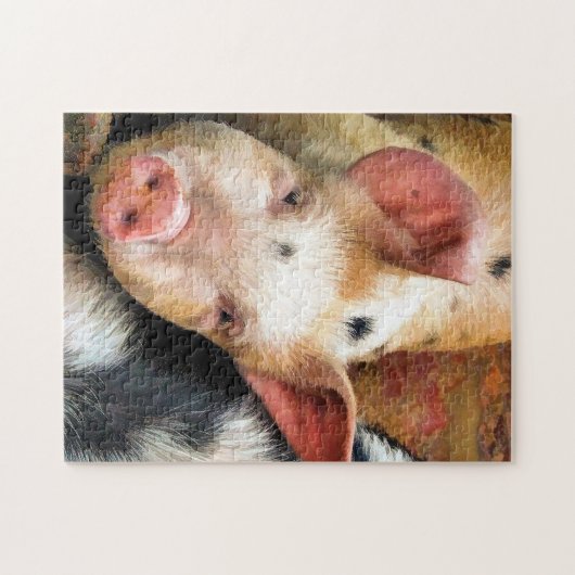 豚 ジグソーパズル (横)