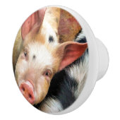 豚 セラミックノブ (右)