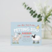 豚 バー クロック  モー 子どもの誕生日招待状 ポストカード (スタンド正面)