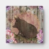 豚 フォトプラーク (正面)