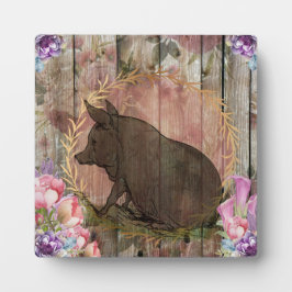 豚 フォトプラーク