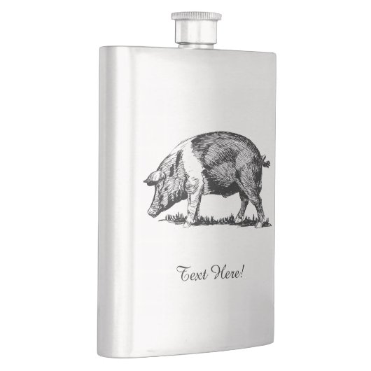 豚 フラスク (右)