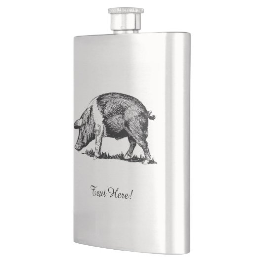 豚 フラスク (左)