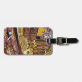 豚。ブダペスト荷物タグ ラゲッジタグ (正面横)