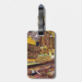 豚。ブダペスト荷物タグ ラゲッジタグ (裏面縦)