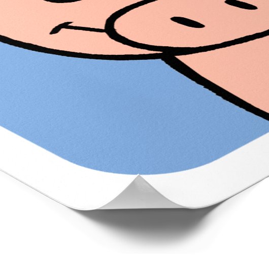 豚 ポスター (角)