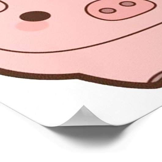 豚 ポスター (角)