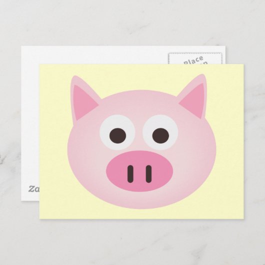 豚 ポストカード (正面/裏面)