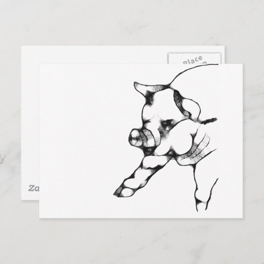 豚 ポストカード (正面/裏面)