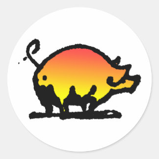 豚 ラウンドシール